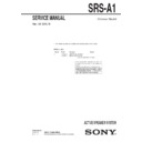 srs-a1 service manual