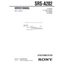 Sony SRS-A202 Service Manual