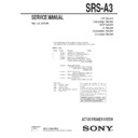 srs-a3 service manual