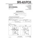 Sony SRS-A35, SRS-PC35 (serv.man2) Service Manual