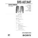 Sony SRS-A37, SRS-A47 Service Manual
