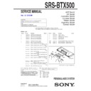 Sony SRS-BTX500 (serv.man2) Service Manual
