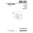 srs-d21 service manual