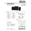 Sony SRS-D4 (serv.man2) Service Manual