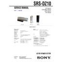srs-dz10 service manual