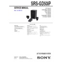 srs-gd50ip service manual