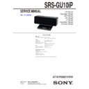 srs-gu10ip service manual