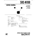 Sony SRS-N100 (serv.man2) Service Manual