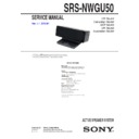 srs-nwgu50 service manual