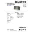 Sony SRS-NWM10 Service Manual