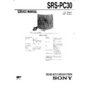Sony SRS-PC30 Service Manual