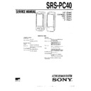 Sony SRS-PC40 (serv.man3) Service Manual