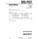 Sony SRS-PC57 Service Manual