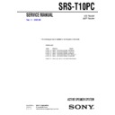 Sony SRS-T10PC (serv.man3) Service Manual