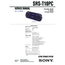 Sony SRS-T10PC Service Manual