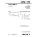 srs-td60 service manual