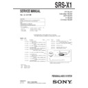 srs-x1 service manual