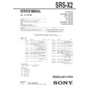 srs-x2 service manual