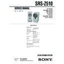 Sony SRS-Z510 (serv.man2) Service Manual