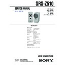 Sony SRS-Z510 Service Manual