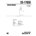 Sony SS-176EB Service Manual