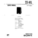 Sony SS-A1L Service Manual