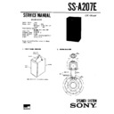 Sony SS-A207E Service Manual
