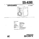 Sony SS-A590 Service Manual