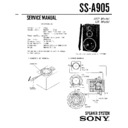 ss-a905 service manual