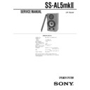 Sony SS-AL5MK2 Service Manual