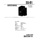 ss-b1 service manual