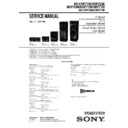 Sony SS-CNP77M, SS-MSP22M, SS-MSP33M, SS-MSP77M, SS-SRP77M Service Manual