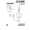 Sony SS-D105DX Service Manual