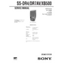Sony SS-DR4, SS-DR7AV, SS-XB500 Service Manual