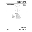 Sony SS-E107V, SS-FCR107V Service Manual