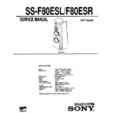 ss-f80esl, ss-f80esr service manual