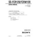 Sony SS-FCR120, SS-FCRW120 Service Manual