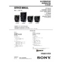 Sony SS-GPX555, SS-GPX888, SS-WGP555, SS-WGP888 Service Manual