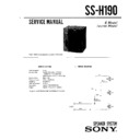 ss-h190 service manual