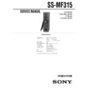 Sony SS-MF315 (serv.man2) Service Manual