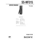 Sony SS-MF315 (serv.man3) Service Manual