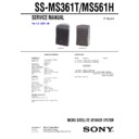 Sony SS-MS361T, SS-MS561H Service Manual