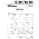 Sony SS-SW1, WS-SW1 (serv.man3) Service Manual