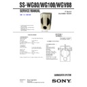 Sony SS-WG100, SS-WG80, SS-WGV88 Service Manual