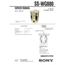 ss-wg880 service manual