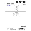ss-xgv10r service manual