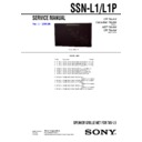 ssn-l1, ssn-l1p service manual