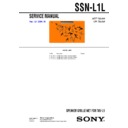Sony SSN-L1L Service Manual