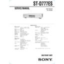 st-d777es service manual