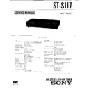 Sony ST-S117 Service Manual